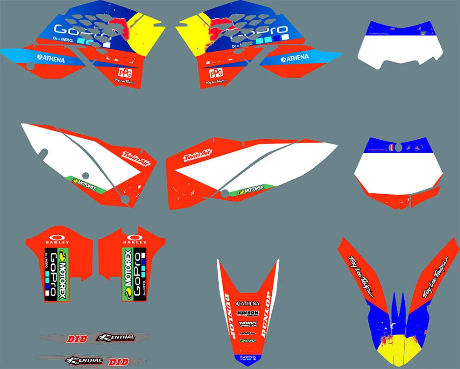 Бесплатные Индивидуальные графические Наклейки для KTM SX SXF 2007 2008 2009 2010 125 200 250-300 EXC