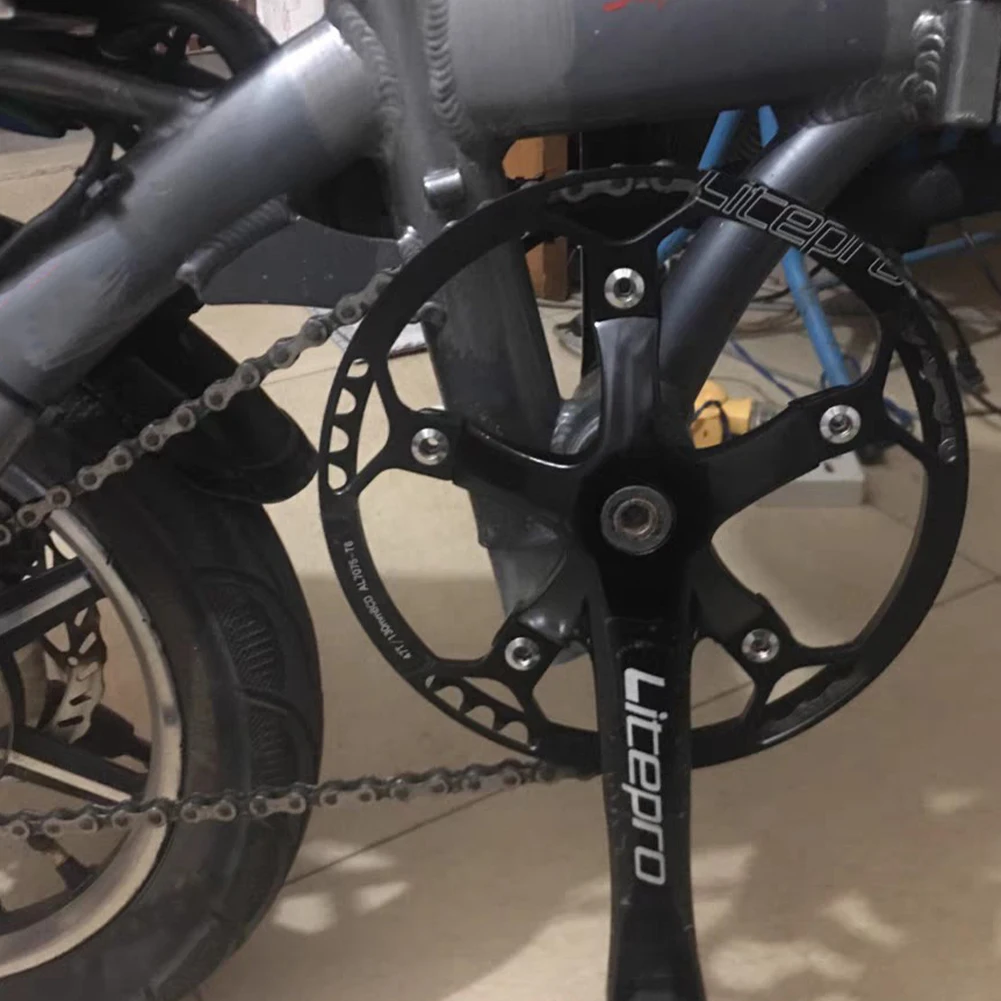 Складной велосипедный кривошипный комплект 170 мм рычаг 130 BCD 50T 52T 54T 56T 58T Звездочка