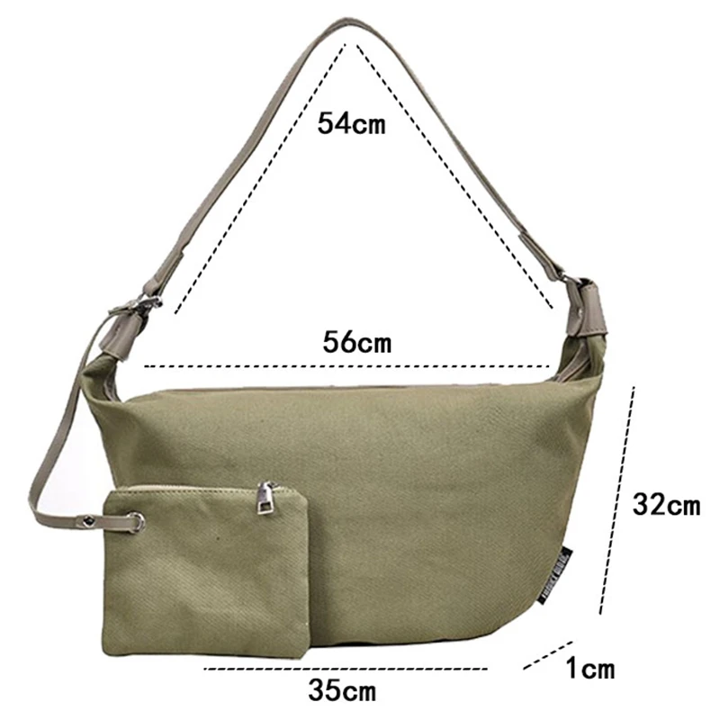 

Women's Handbag Female Fashion Bags New Women Shoulder Bag Ladies Large Capacity Canvas Solid Bag