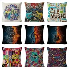 Чехол для автомобильного сиденья из хлопка и льна, 45 х45 см