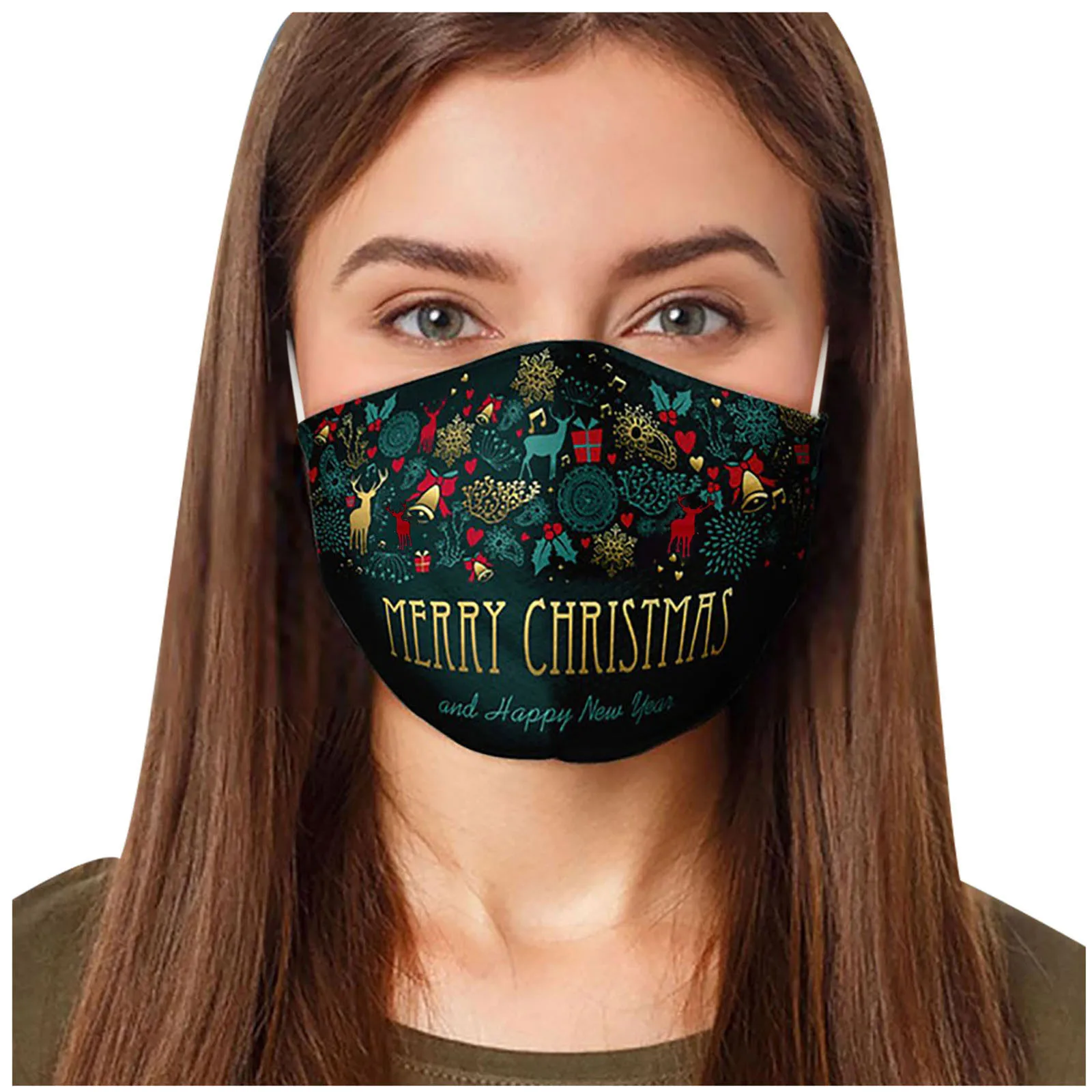 

Christmas Print Resue Breathable Multi-Purpose Face Cover Reuse Mask Facemask Outdoor Reusable Mouth Cover Fashion Fabric Masks