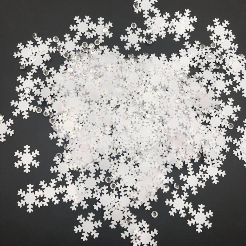 Christmas Party Decoration Sequins Santa Snowflake Deer Shape | Дом и сад