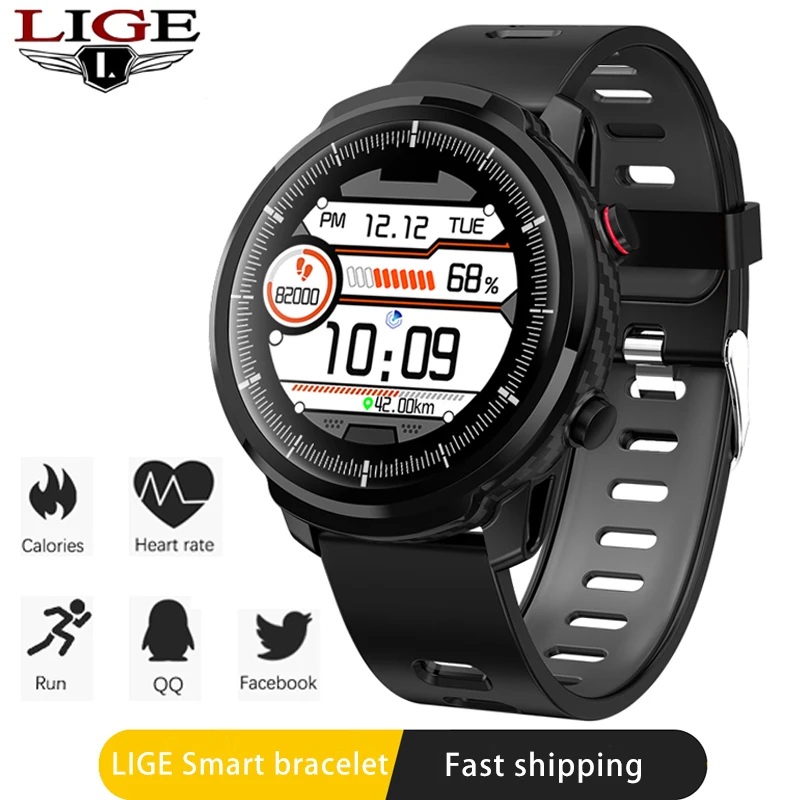 Смарт часы LIGE фитнес трекер с измерением артериального давления|Смарт-браслеты| |