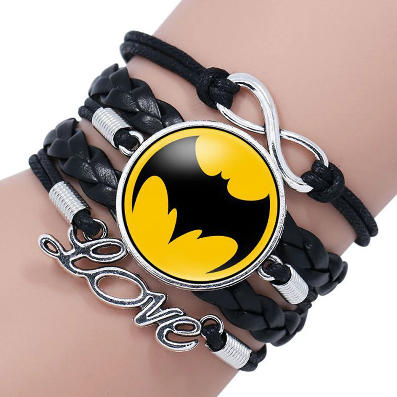 2019 Новый Мстители 4 Капитан Америка щит Бэтмен Супермен талисманы браслет дети