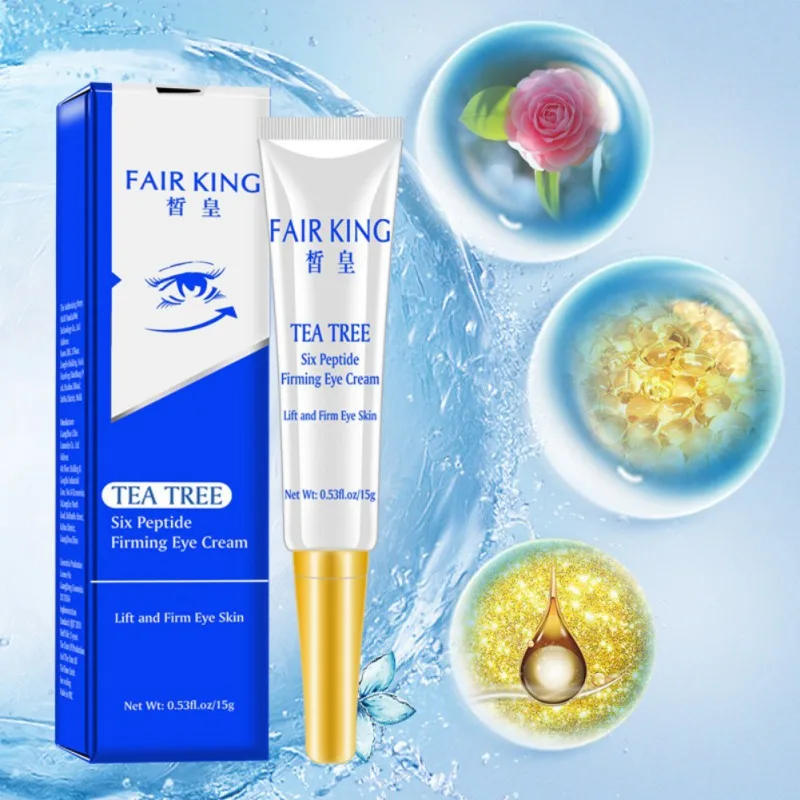 

15g Tea Tree Six Peptide Eye Creams Serum Anti-Wrinkle Snail Remover Dark Circles Against Puffiness Anti Aging maquiagem