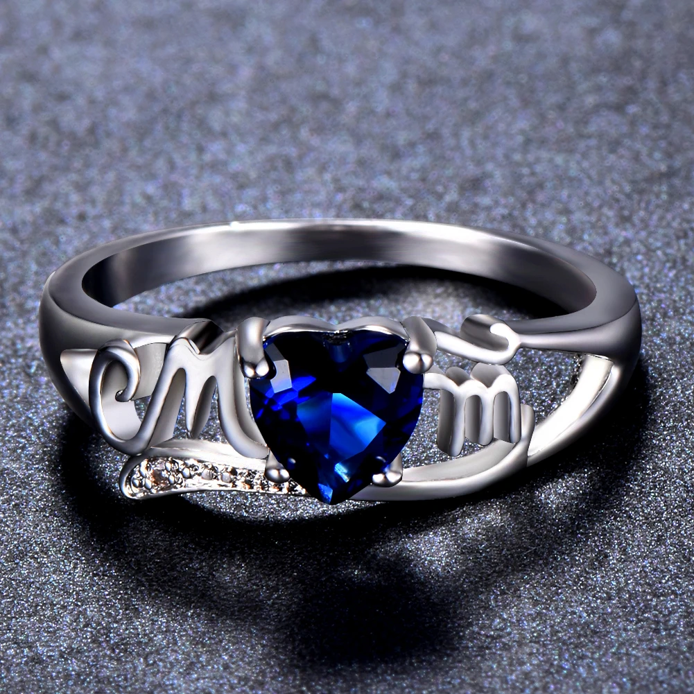 Женское кольцо с цирконием Blaike белое золото Ювелирное Украшение на день матери