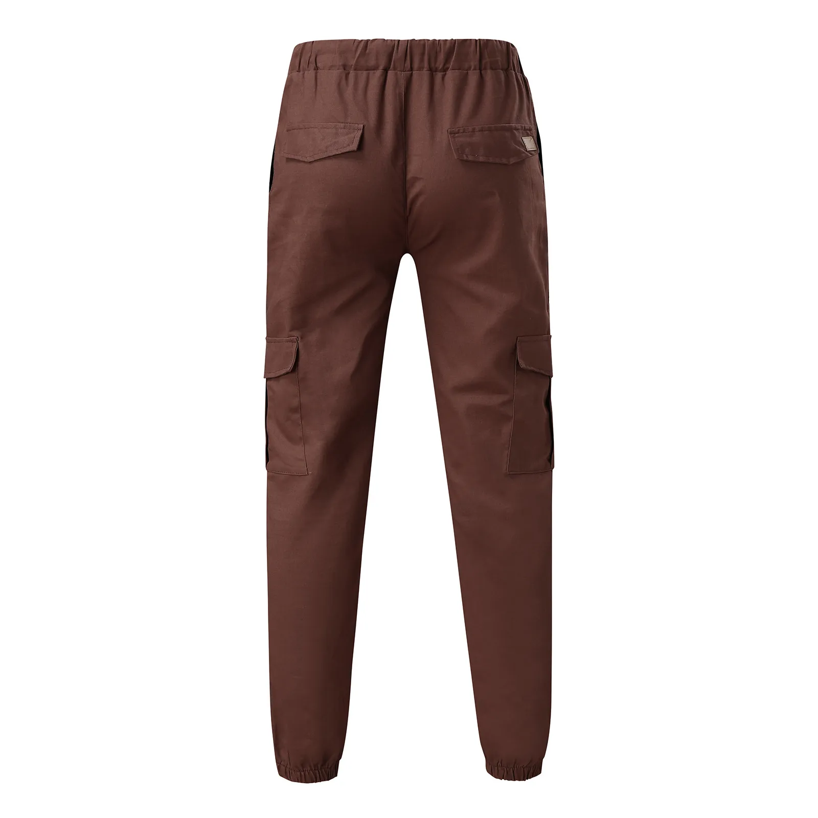 

60# Cargo Pants New Casual Joggers Pants Cargo Solid Color Men Elastic Long Trousers 2021 Men Leggings Multi-Pocket Sportswear