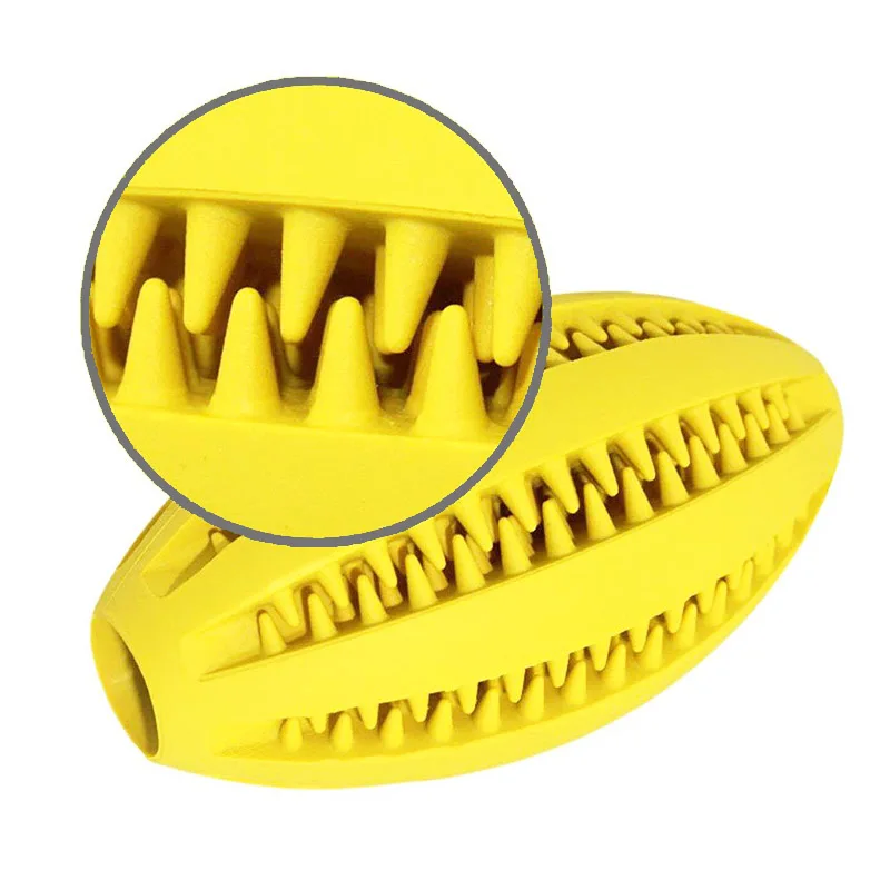 Игрушки для собак регби укусов из натурального каучука интерактивные игрушки