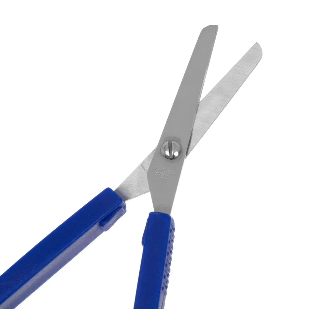 

8 Inches Loop Scissors Colorful Grip Scissors Loop Handle Self-Opening Scissors Adaptive Cutting Scissors for Children Adults