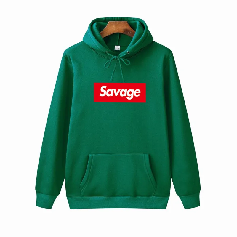 

Мужской свитшот с надписью Savage, модная кофта в стиле хип-хоп, Осень-зима 2021