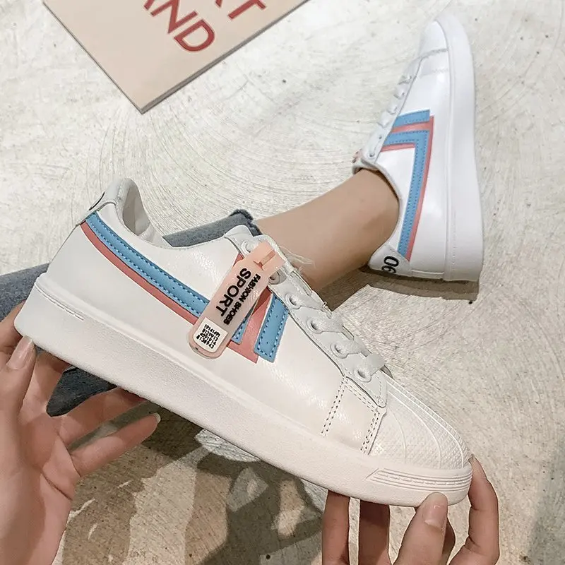 

Женские нескользящие кроссовки на платформе, уличная модная теннисная обувь с круглым носком для девушек