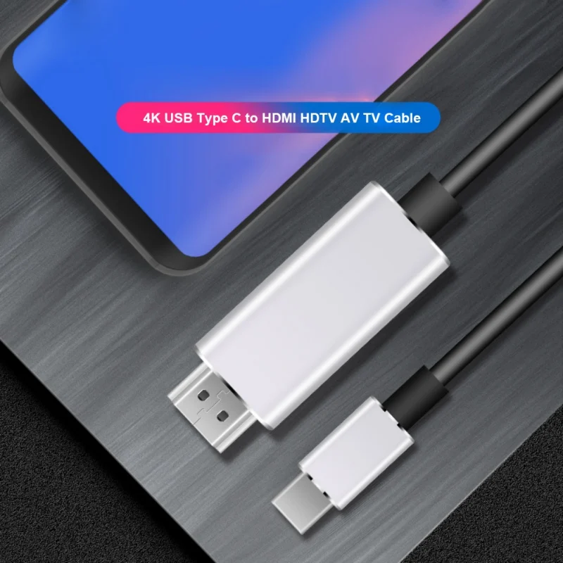Новый 4K usb type C к HDMI HDTV AV ТВ кабель адаптер для iPad samsung Galaxy S10 S9 S8 Note 9 ноутбуки монитор