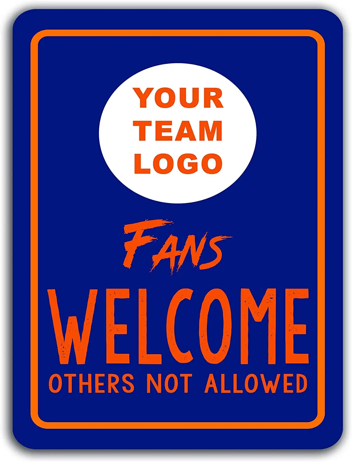 

VIBE INK Custom Metal Signs, Add Team Colors and Team Logos, Aluminum Rust-Free Garage Decor, Mancave, Game Room, Fan Gifts,