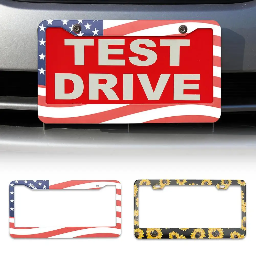 

American License Plate Frame Universal Size Easy To Install Frame Universal American License Plate Frame Auto Accessory