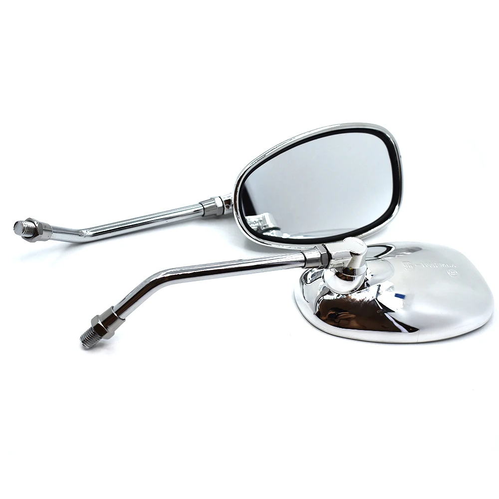 Универсальное 10 мм мотоциклетное зеркало заднего вида овальное для Yamaha YZF R1 R6 FZ1
