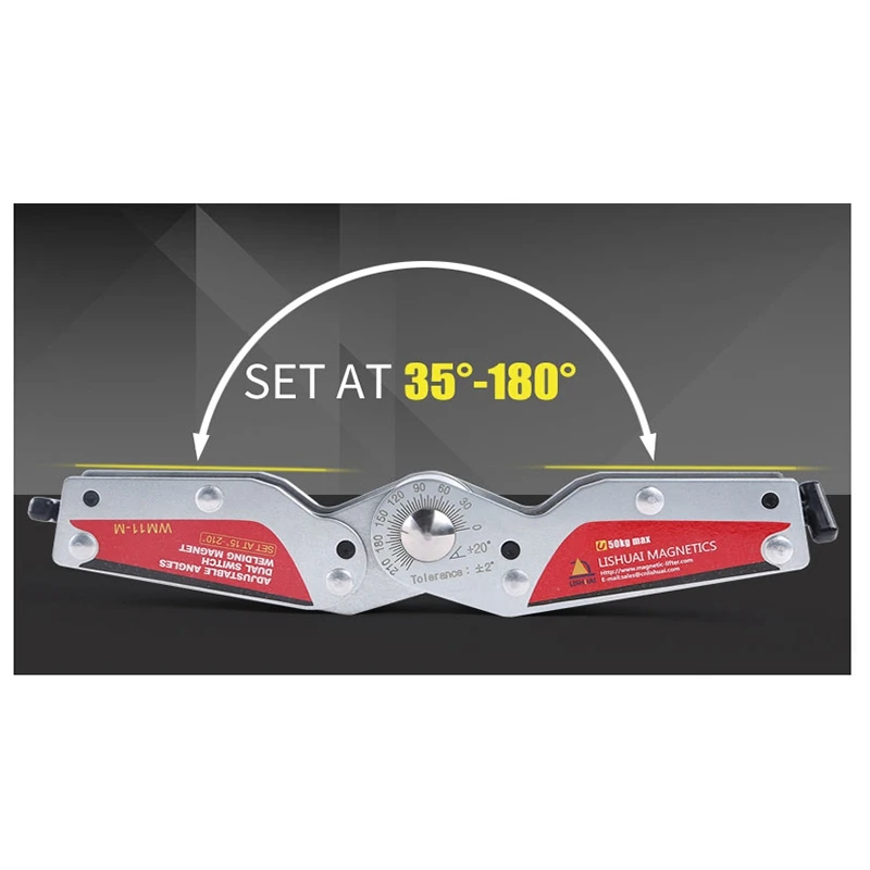 

New 15-210 Degree On/Off Adjustable Angles Welding Magnet/Switchable Neodymium Magnetic Welding Holder