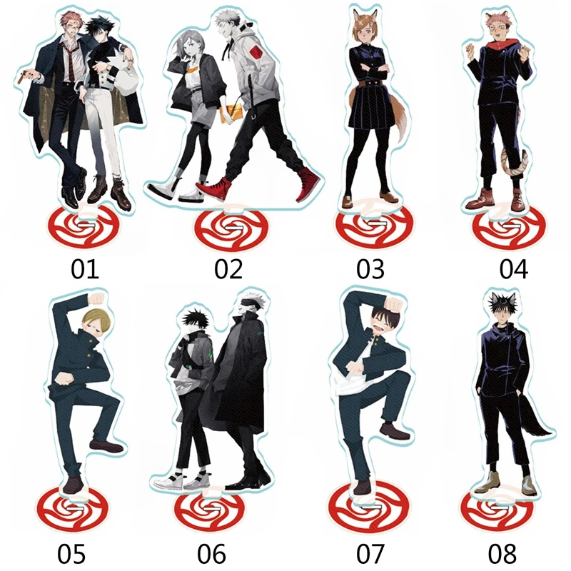 

Anime Jujutsu Kaisen Itadori Yuuji Fushigura Megumi Acrylic Stand Figure Desktop Model Plate Decoration Collection Gifts Toy