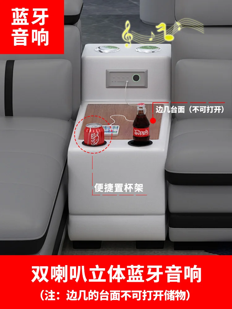 living room Sofa set Nordic диван мебель кровать muebles de sala L shape recliner real genuine leather sofa with massage speaker |