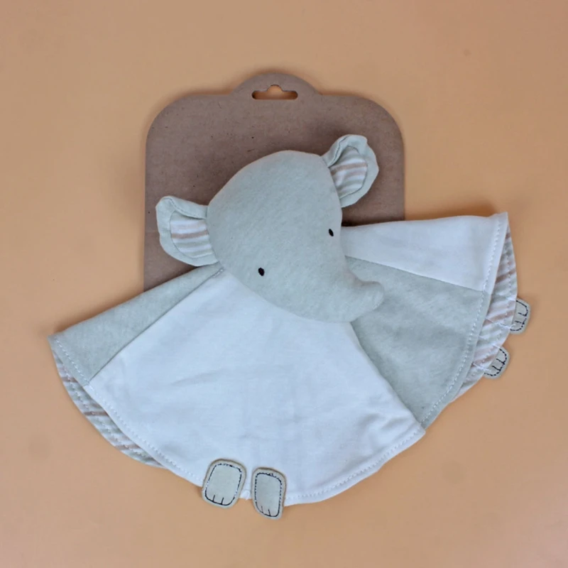 

Baby Soother Appease Towel Bib Soft Cotton Animal Sleeping Doll Teether Toy Gift