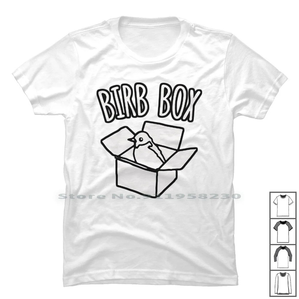 

Футболка Birb Box из 100% хлопка с популярными животными