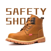 non slip wear resistant martin boots british style anti smashing wear resistant work safety shoes protection training boots