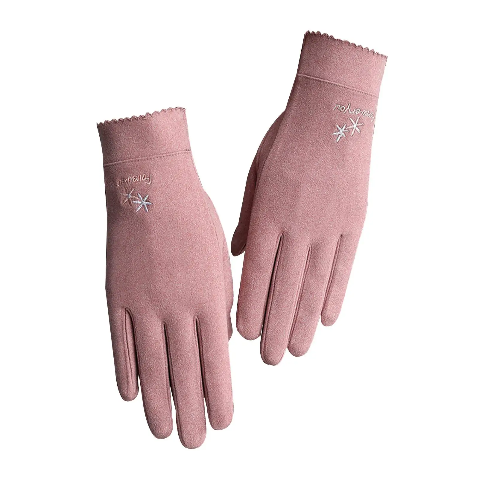 

Women's Mittens Winter Fashion Touch Screen Warm Gloves Windproof Full Finger Mittens Ski Cycling Protective Gloves for Girls