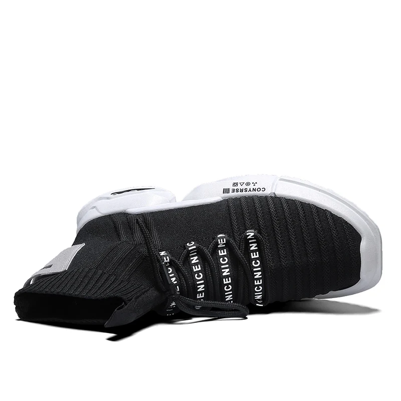 Повседневная мужская обувь мягкие летающие ткацкие носки Кроссовки мужские