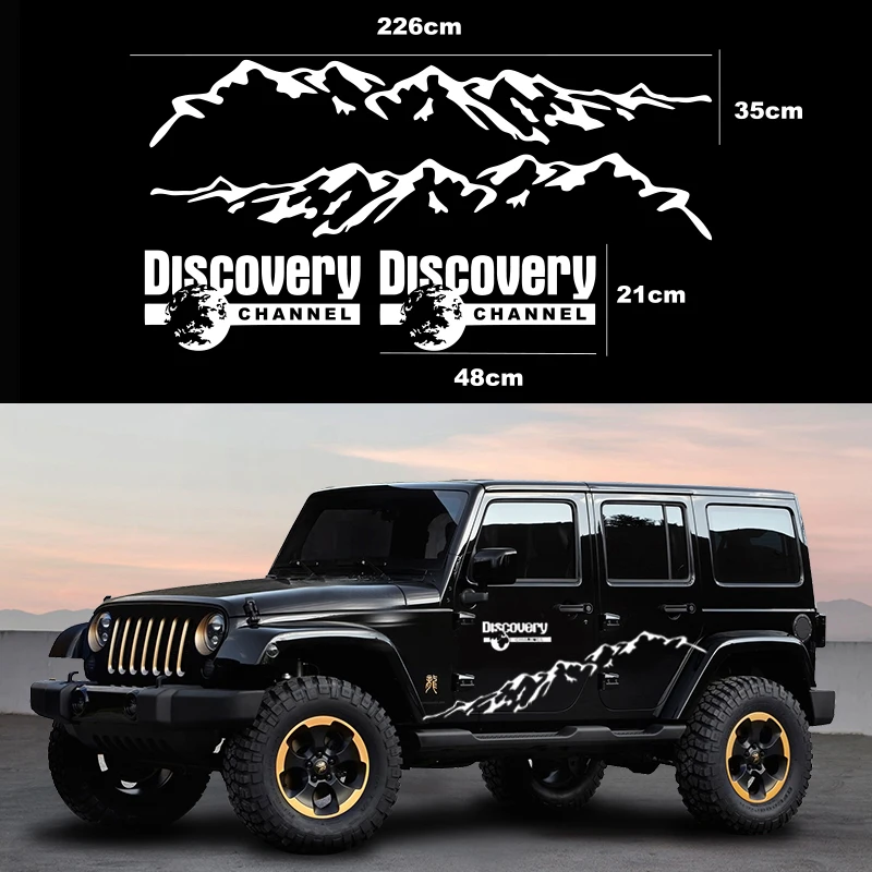 

New Explore Mountain Styling Car Door Side Decor Stickers Car Body Sticker Vinyl Decal Auto Stikers