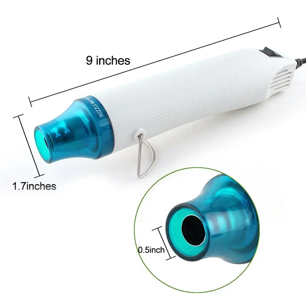 

1pc Practical 230V 300W Electric Hot Air Gun Heat Gun DIY Electric Nozzles Tool Eu Plus
