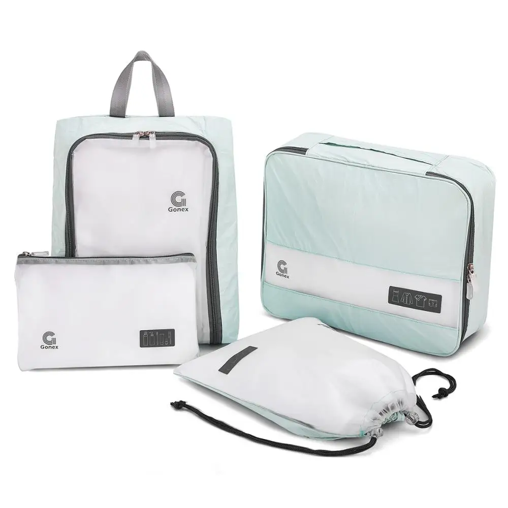 Gonex 4 шт. дорожная упаковка Набор для хранения сумки путешествия Чемодан