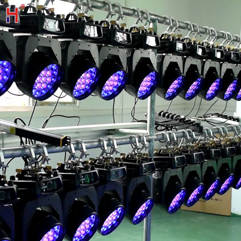 Светодиодный вращающийся головной светильник пчелиный глаз Lyre Zoom Wash Beam Effect 19X15W