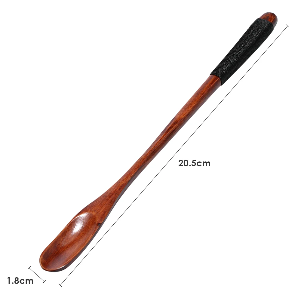 Winding Spoon Японская портативная деревянная кухонная утварь, антипригарная лопатка, ложка, лопатка для еды, палочка для еды, вилка, посуда для путешествий, кухонный инструмент - Цвет: Winding Spoon