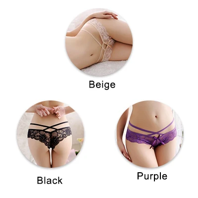 beigeblackpurple UG, сексуальные женские трусики, кружевные, низкая посадка, одноцветные, сексуальные трусы, женское нижнее белье, штаны, Дамское кружевное белье, женские стринги - Цвет: beigeblackpurple