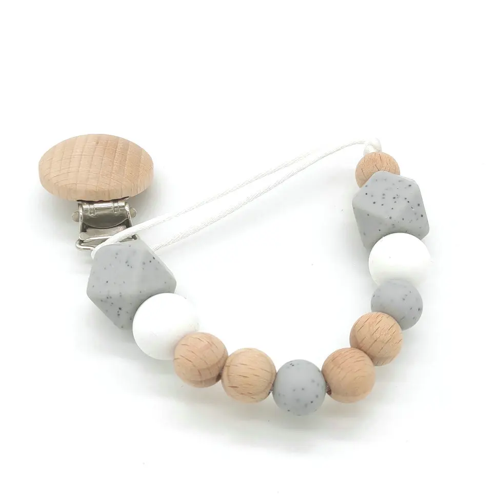 Силиконовая соска с бусами застёжка-зажим для леса пляжа напряженного режима