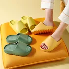 Женские пляжные шлепанцы, оранжевые легкие сандалии с открытым носом, большие размеры 35-45, лето 2021