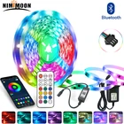Bluetooth мечта Цвет WS2811 адресуемых RGB Светодиодные ленты огни DC12V индивидуально освещение с пультом дистанционного управления RGB 2835 5050 для Спальня