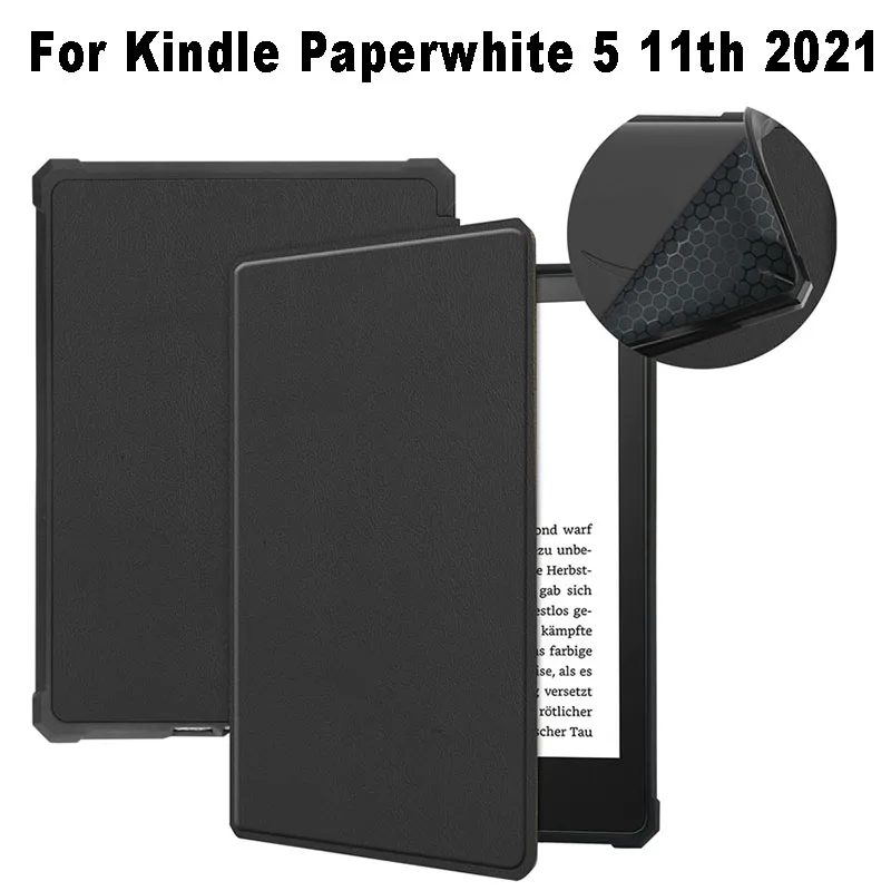 

NEW Auto Sleep Flip Case for Kindle Paperwhite 5 11th 2021 Matte Cover KPW 5 Microfiber Leather Waterproof Ultra-thin Non-slip