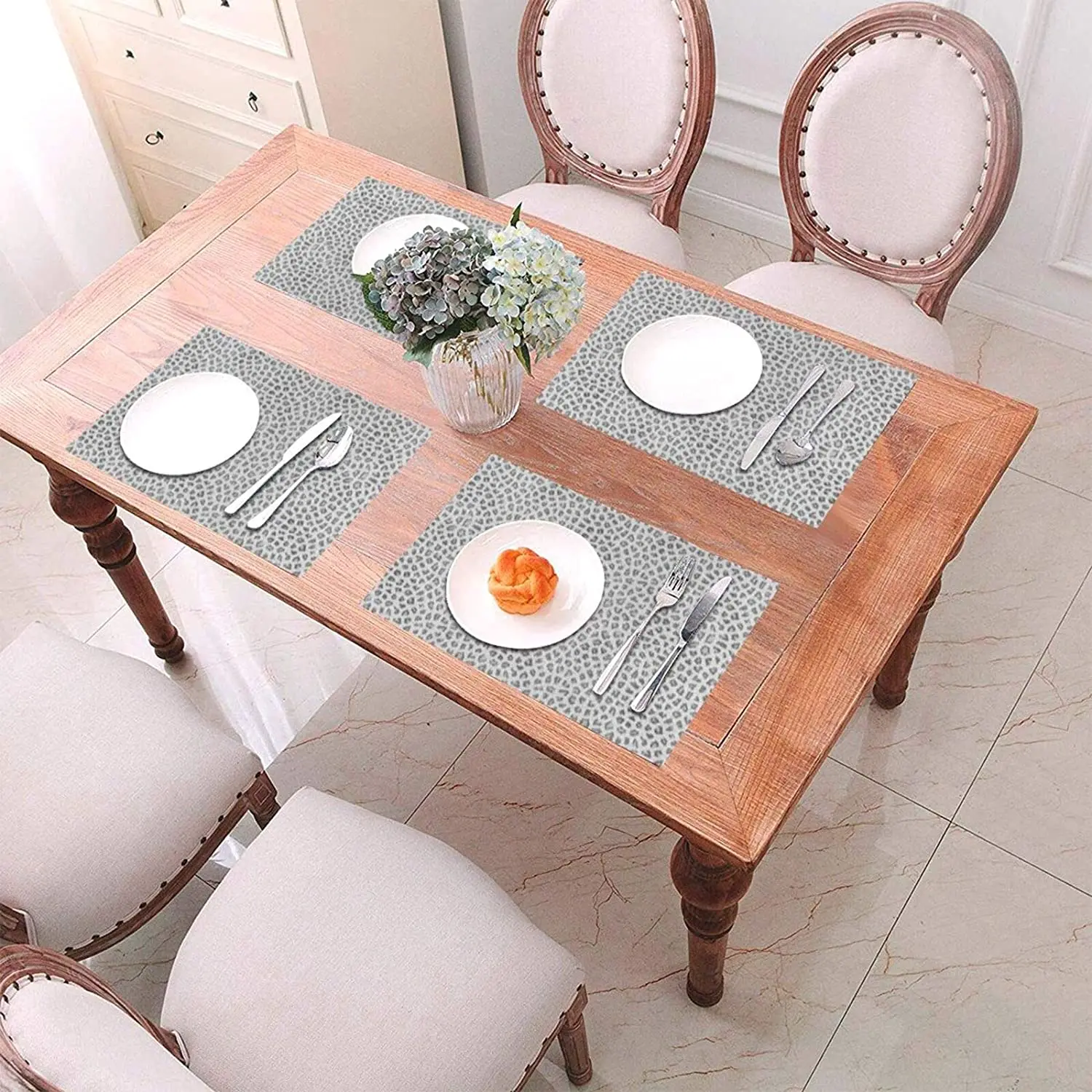 

4-piece PVC placemat setkitchen accessories, Placemat table,kitchen gadget sets,Coasters,Mat,Gadgets for kitchen