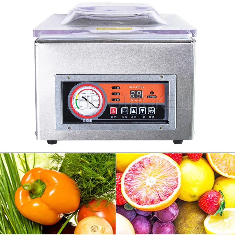 

Настольная вакуумная упаковочная машина, оборудование для влажной и сухой пищи, мясо, водные продукты, овощи, чай, одежда, инструменты для уп...