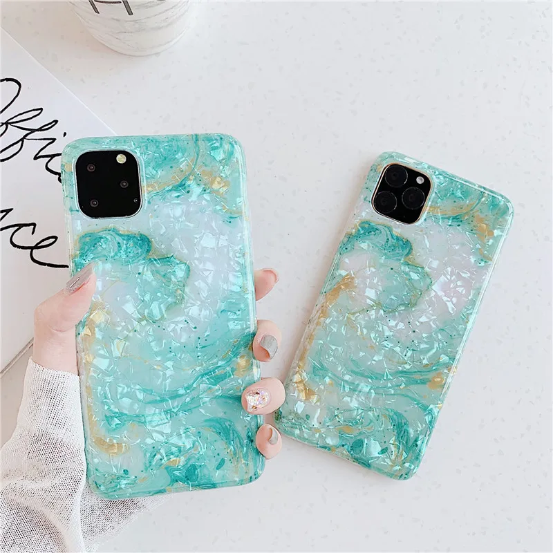 Фиолетовый морской чехол силиконовый для iPhone 11 2019 Pro Max Модный мягкий XR X XS 7 8 Plus 6 6s