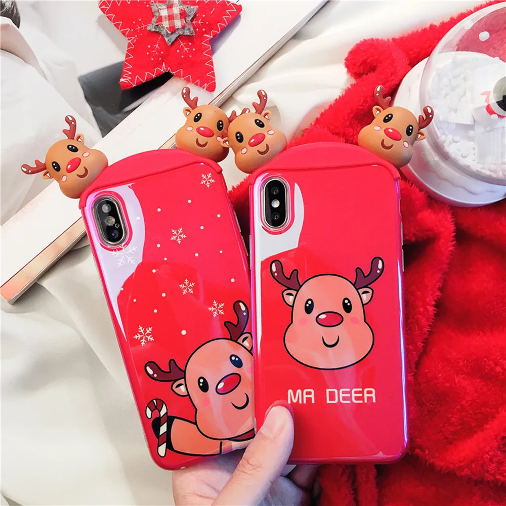 Новое поступление Веселый Чехол для телефона с рождественским рисунком iphonei6 7 8