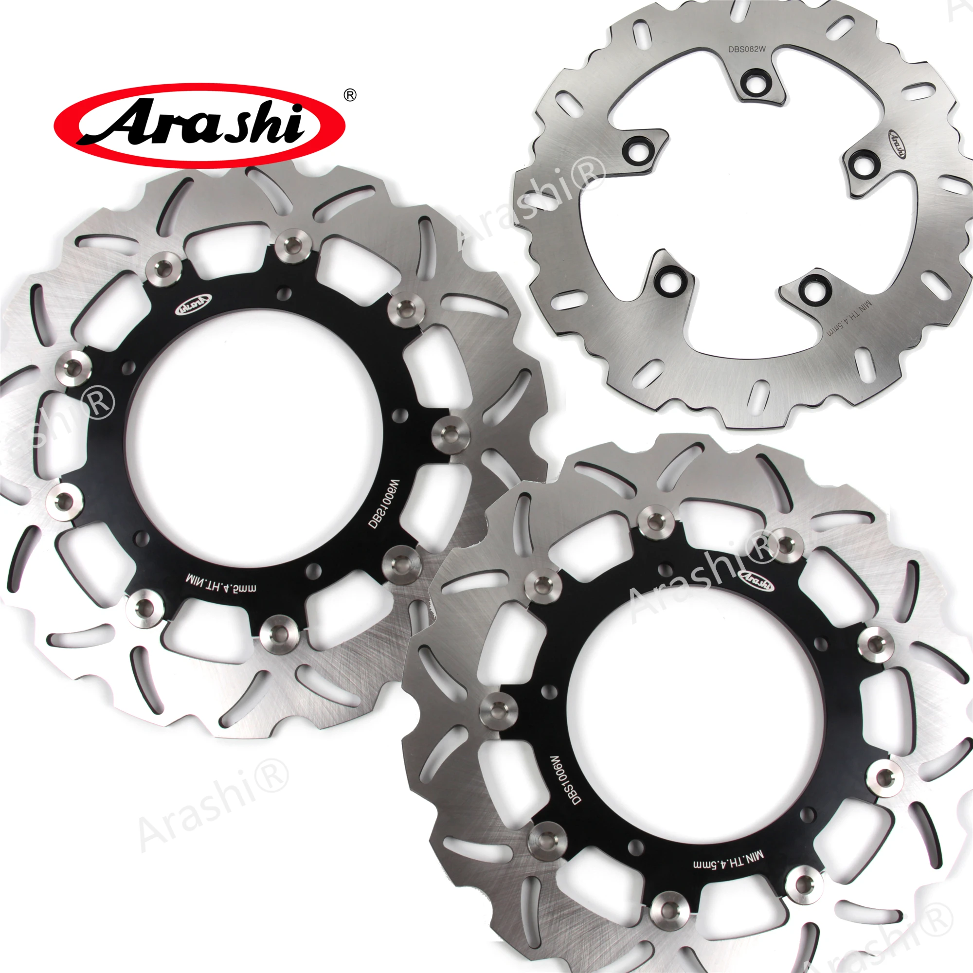 

ARASHI MT03 660cc CNC Front Rear Brake Rotors Floating Brake Disc For Yamaha MT 03 MT-03 660 2006 2007 2008 2009 2011