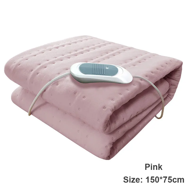 150x75 Pink Электрическое одеяло с термостатом одеяло матрас с подогревом 220 В теплый нагревательный коврик пледы под кровать матрас теплое ковровое покрытие - Цвет: 150x75 Pink