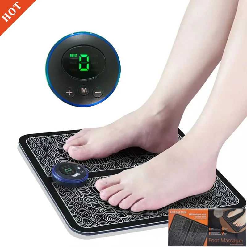 

Массажер для ног с десятью физиотерапиями, массажер для ног, Электрический массажер для мышц, здоровье, релаксация, физиотерапия, массаж ног