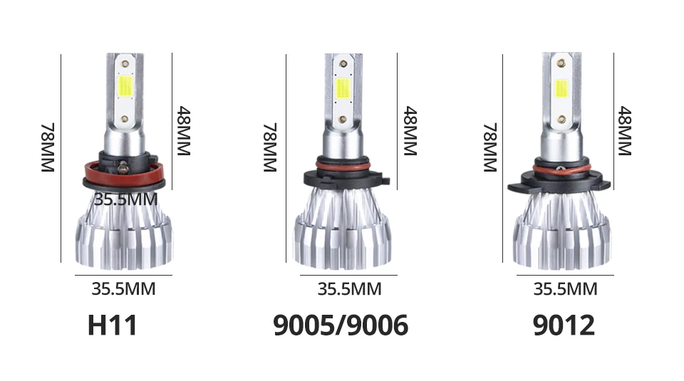 H4 Светодиодные Автомобильные фары H7 Led H4 Led H1 H11 HB3 9005 5000lm 6500K 12V 24V авто фары противотуманная фара COB автомобильный круглые светодиодные лампы для авто