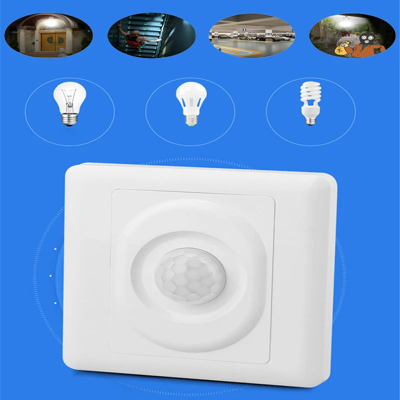 

- Hot Type 86 Sensitivity Adjustable Light Delay Infrared Human Body Induction Switch