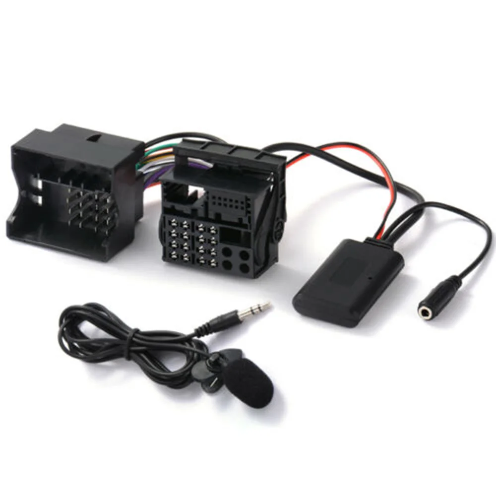 5 12v connection audio aux cable adapter bluetooth 5 0 external mic microphone for opel cd30 cdc40 cd70 dvd90 free global shipping