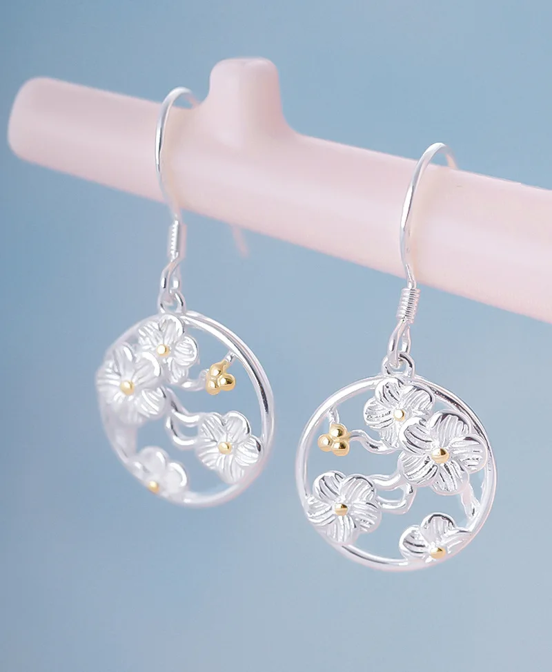 Женские Висячие серьги из серебра 925 пробы вишневые украшения | Украшения и