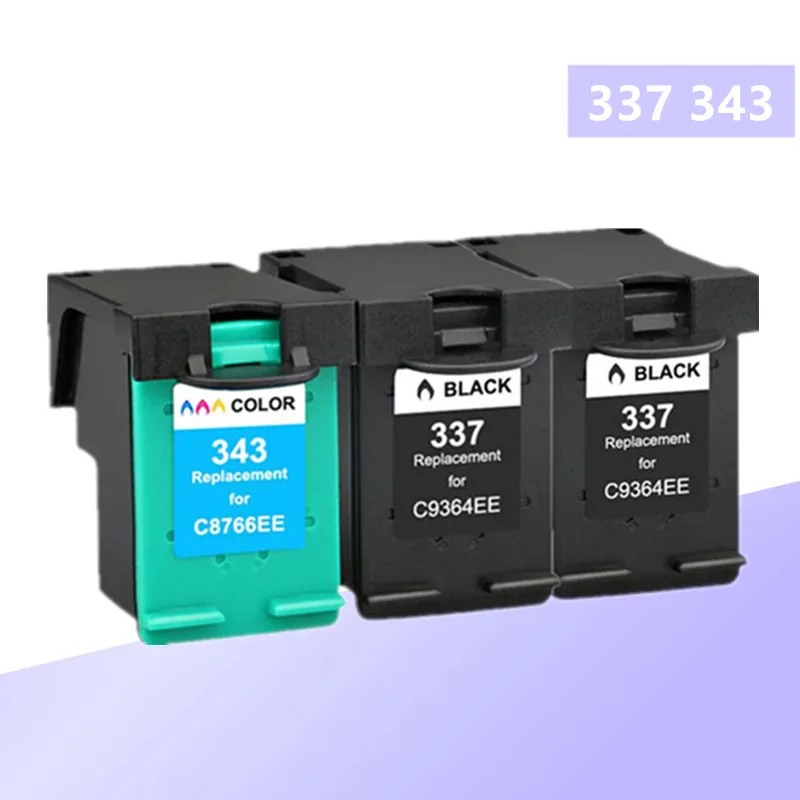 

Compatible for HP 343 337 Ink Cartridge for HP337 343 for HP Photosmart 2575 8050 C4180 D5160 Deskjet 6940 D4160