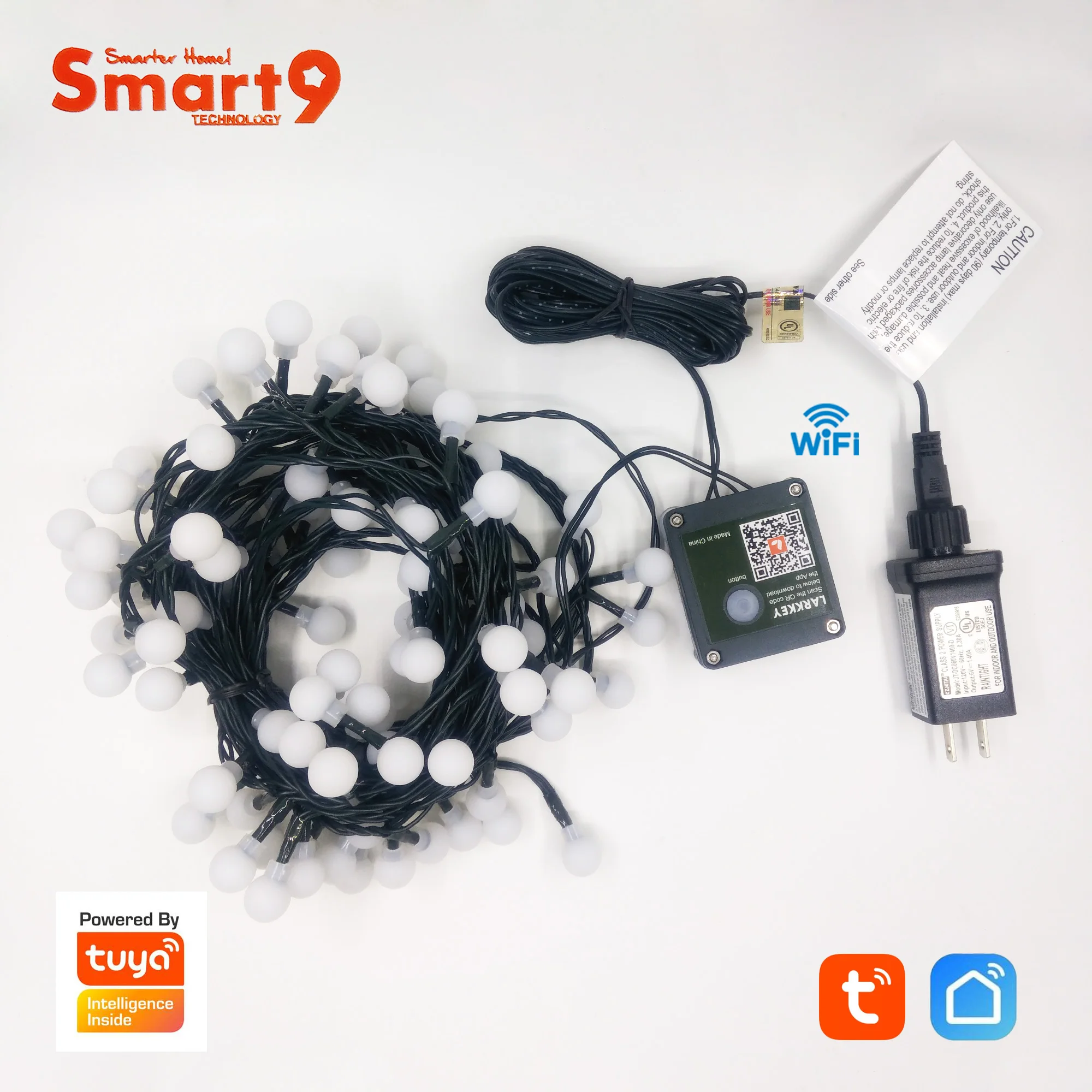 Гирлянда Smart9 на Рождество светодиодная смарт-гирлянда RGB 100 с подключением к Wi-Fi